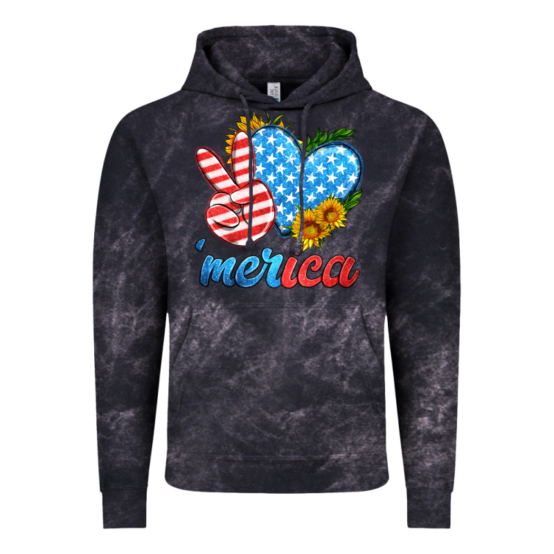 America With Heart Vintage Hoodie by HRA Design Shop | Teevron