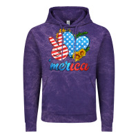 Cloud Purple america with heart Vintage Hoodie - HRA Design Shop