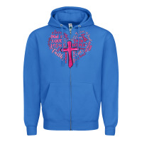 True Royal jesus is love heart cross valentines day Zipper Hoodie - MaliasSmallBusiness