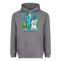 Storm My 1 St Winter With Cute Snowman Heavyweight Hoodie - BundleAndBundleShop