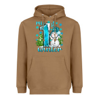 Toasted Coconut My 1 St Winter With Cute Snowman Heavyweight Hoodie - BundleAndBundleShop