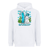 White My 1 St Winter With Cute Snowman Heavyweight Hoodie - BundleAndBundleShop