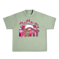 Oil Green breast cancer together we fight with baseball Urban Heavy Tee - Artiststas