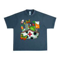 Midnight Navy nurse   juneteenth Urban Heavy Tee - AdoDesignShop