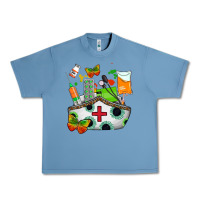 Pebble Blue nurse   juneteenth Urban Heavy Tee - AdoDesignShop