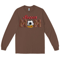 Chestnut soccer mom with ball and sunflower Long Sleeve Tee - Artiststas