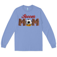 Colony Blue soccer mom with ball and sunflower Long Sleeve Tee - Artiststas