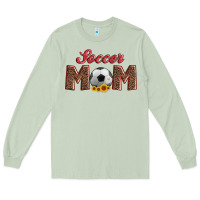 Matcha soccer mom with ball and sunflower Long Sleeve Tee - Artiststas