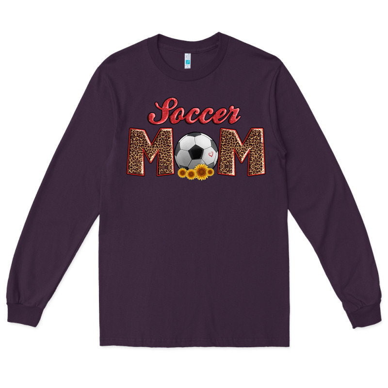 Soccer Mom With Ball And Sunflower Long Sleeve Tee by Artiststas | Teevron