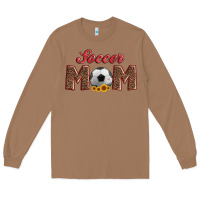 Toasted Coconut soccer mom with ball and sunflower Long Sleeve Tee - Artiststas