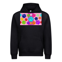 Black paw print Urban Hoodie - TumblerDesignByShophia