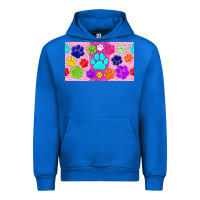 Cobalt paw print Urban Hoodie - TumblerDesignByShophia