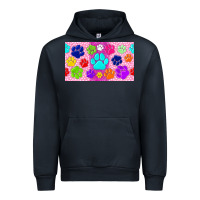 Navy paw print Urban Hoodie - TumblerDesignByShophia