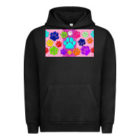 Pigment Black paw print Urban Hoodie - TumblerDesignByShophia