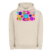 Pigment French Oak paw print Urban Hoodie - TumblerDesignByShophia