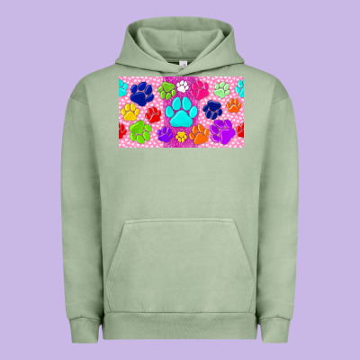 Paw Print Urban Hoodie Designed By Tumblerdesignbyshophia