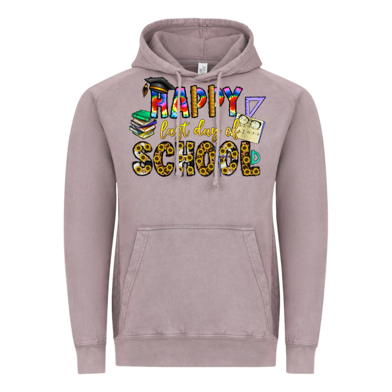 Happy Last Day Of School Vintage Hoodie by CowhideDigitalArt | Teevron