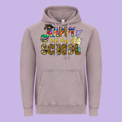 Happy Last Day Of School Vintage Hoodie Designed By Cowhidedigitalart