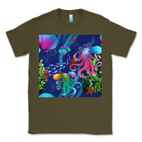Army Green undersea Classic Tee - BundleAndBundleShop