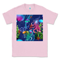 Bubblegum Pink undersea Classic Tee - BundleAndBundleShop
