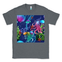 Charcoal Heather undersea Classic Tee - BundleAndBundleShop