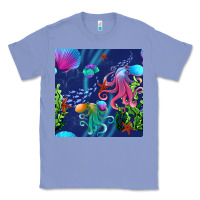 Colony Blue undersea Classic Tee - BundleAndBundleShop