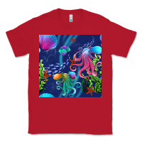Red undersea Classic Tee - BundleAndBundleShop