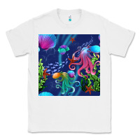 White undersea Classic Tee - BundleAndBundleShop