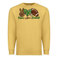 Peace Love Football Premium Sweatshirt | Teevron