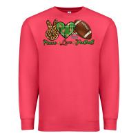 Cardinal peace love football Premium Sweatshirt - BundleAndBundleShop