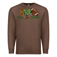 Chestnut peace love football Premium Sweatshirt - BundleAndBundleShop