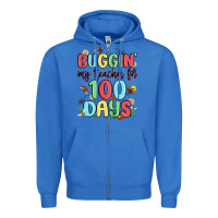 True Royal buggin my teacher for 100 days Zipper Hoodie - MaliasSmallBusiness