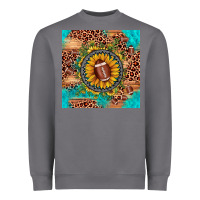 Storm football leopard turquoise sunflower seamless pattern Heavyweight Sweatshirt - JahusDesignShop