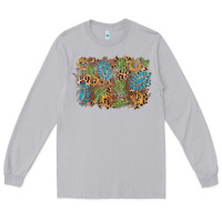 Moon Dust horseshoe leopard gemstone cactus background Long Sleeve Tee - AdoDesignShop