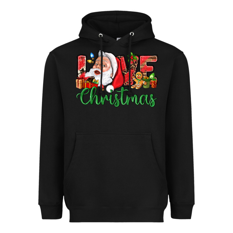 Love Christmas With Santa Heavyweight Hoodie by BundleAndBundleShop | Teevron