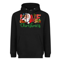 Black Love Christmas With Santa Heavyweight Hoodie - BundleAndBundleShop