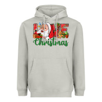 Moon Dust Love Christmas With Santa Heavyweight Hoodie - BundleAndBundleShop