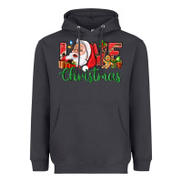 Smoke Love Christmas With Santa Heavyweight Hoodie - BundleAndBundleShop