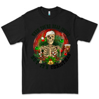 Black When you're dead inside but it's christmas Premium Tee - RanaPortraitStore