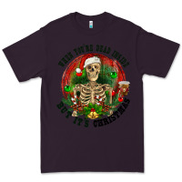 Plum When you're dead inside but it's christmas Premium Tee - RanaPortraitStore