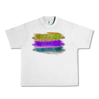 Lunar Rock Green Purple Cyan Colored Triple Brush Strokes Urban Heavy Tee - Bettercallsaul