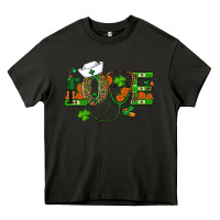 Asphalt st patricks day love nurse Heavy Core Tee - RanaPortraitStore