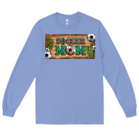 Colony Blue soccer mom with ball and cactus and serape licanse plate Long Sleeve Tee - Artiststas