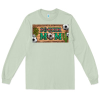 Matcha soccer mom with ball and cactus and serape licanse plate Long Sleeve Tee - Artiststas
