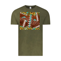 Vintage Olive football leopard gemstone sunflower Vintage Tee - JahusDesignShop