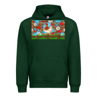Forest Green cute chicken Urban Hoodie - TumblerDesignByShophia