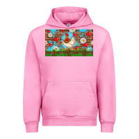 Fuchsia Pink cute chicken Urban Hoodie - TumblerDesignByShophia