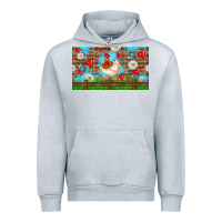 Heather Grey cute chicken Urban Hoodie - TumblerDesignByShophia