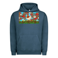 Pigment Midnight Navy cute chicken Urban Hoodie - TumblerDesignByShophia