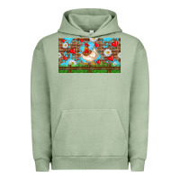 Pigment Oil Green cute chicken Urban Hoodie - TumblerDesignByShophia